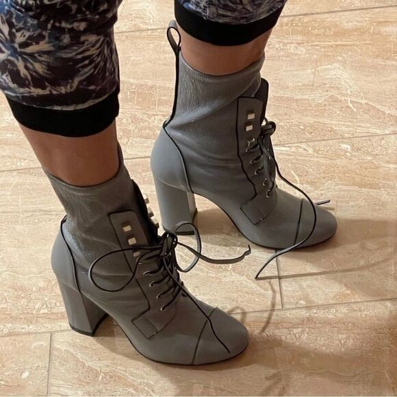 STUART WEITZMAN Veruka Mid-calf Lace-up Booties - Picture 6 of 12